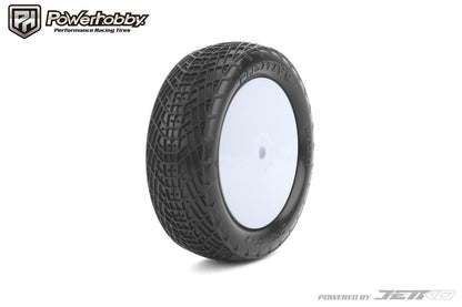 Powerhobby Positive 1/10 2WD Buggy Front Mounted Clay Tires Super Soft White