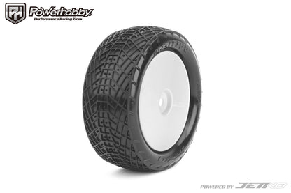 Powerhobby Positive 1/10 4WD Buggy Front Clay Tires Mounted Ultra Soft White