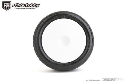Powerhobby Positive 1/10 4WD Buggy Front Clay Tires Mounted Ultra Soft White