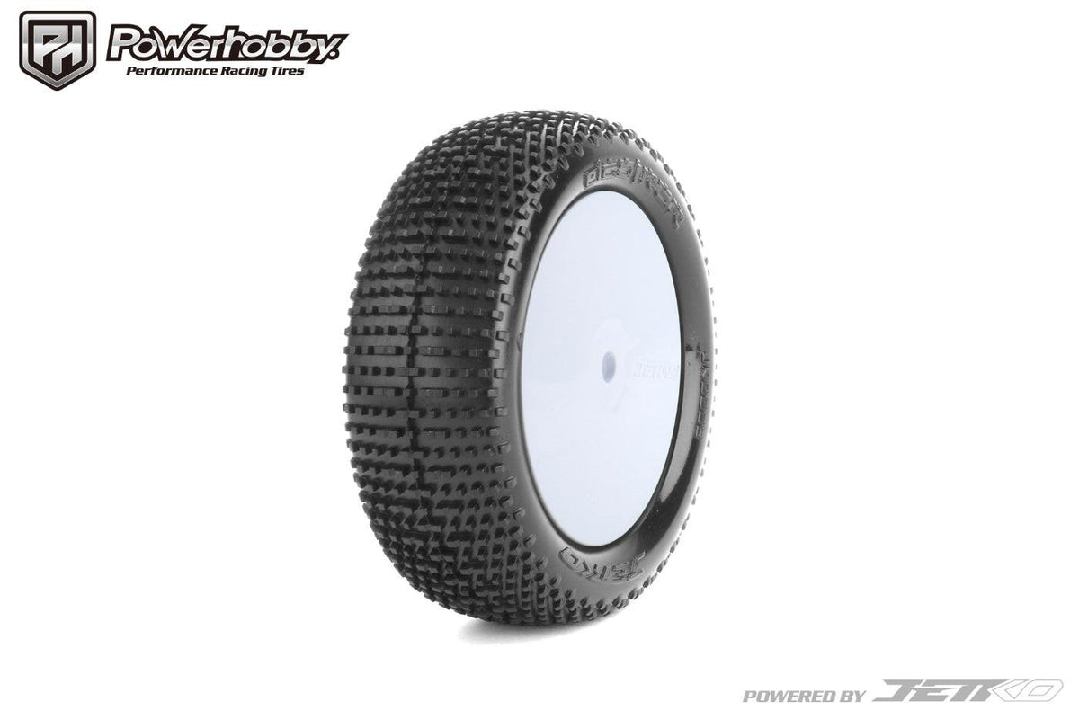 Powerhobby Desirer 1/10 2WD Front Buggy Clay Mounted Tires Ultra Soft White