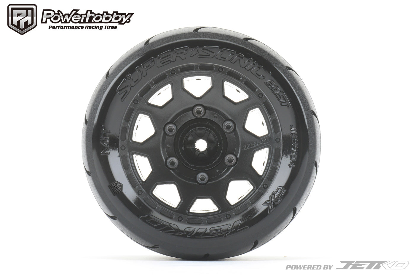 Powerhobby 1/10 2.8 ST Super Sonic Belted Tires (2) with Removable Hex Wheels