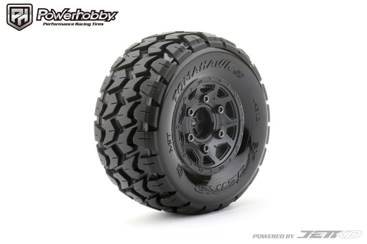 Powerhobby Tomahawk 1/10 SC Belted Tires (2) with Removable Hex Wheels
