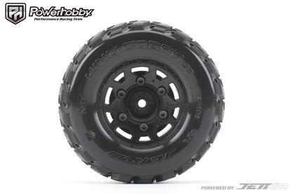 Powerhobby King Cobra 1/10 SC Belted Tires (2) with Removable Hex Wheels