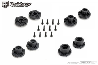 Powerhobby Raptor SC Belted Tires (2) with Removable Hex Wheels