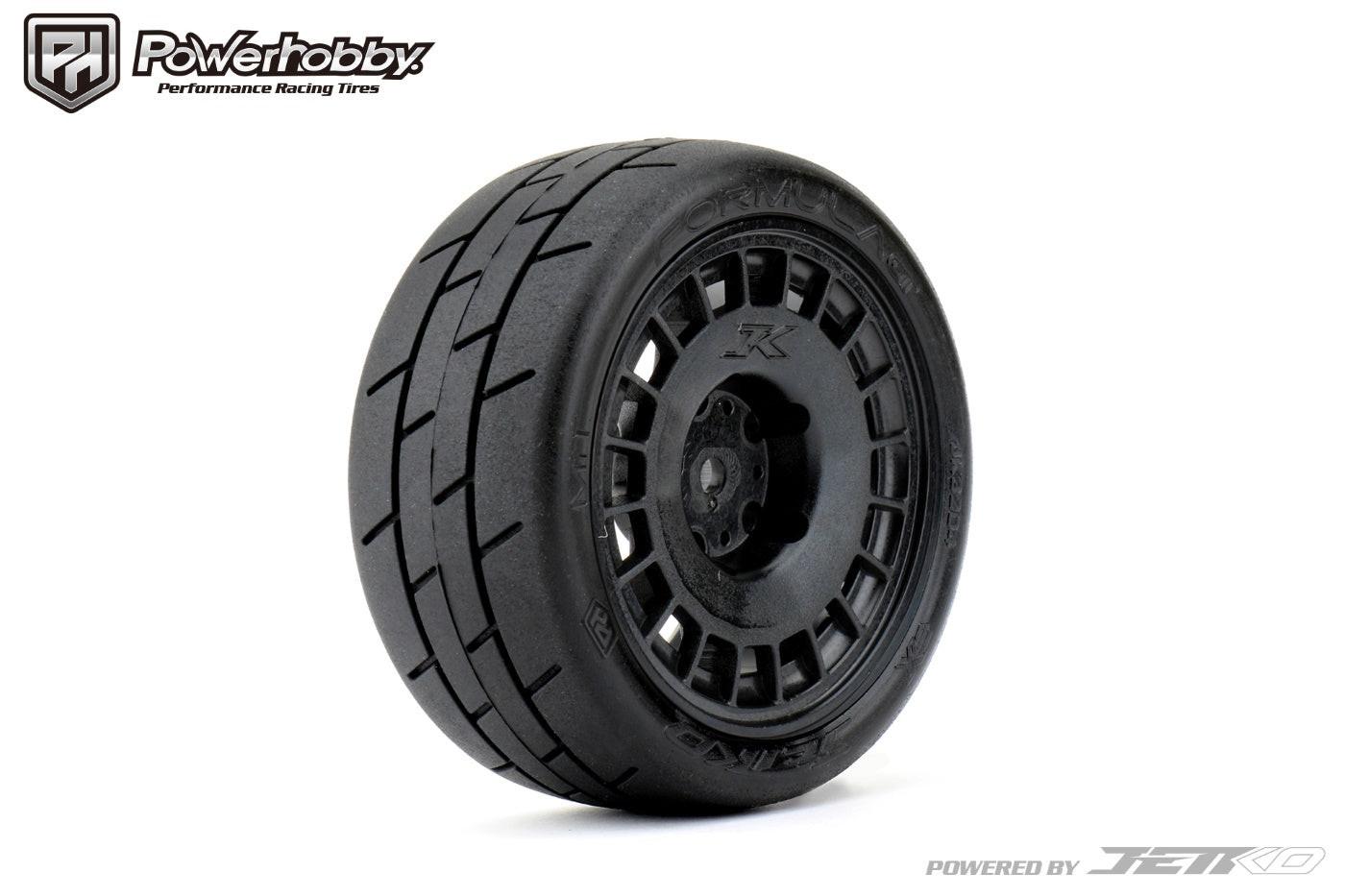 Powerhobby 1/10 Rally Car Formula Mounted Tires / Radial Wheels (4)