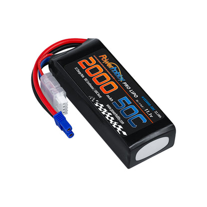 Powerhobby 3S 11.1V 2000mAh 50C Lipo Battery W EC2 Plug