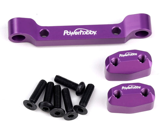 Powerhobby Aluminum Rear Pivot Block Purple HPI RS4 Sport3
