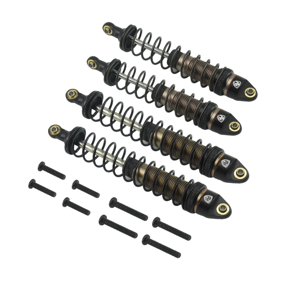 Powerhobby Aluminum Shocks (4) Arrma 3s Seton / Big Rock / Granite / Typhon Bronze