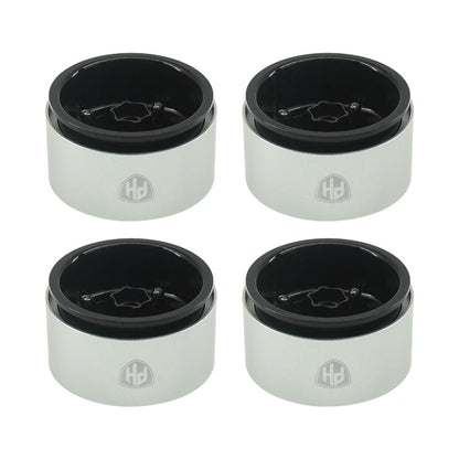 Powerhobby Aluminum 2.2" Beadlock Wheels Black (4) 1/10 Rock Crawler