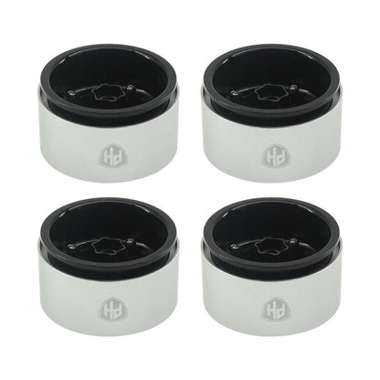 Powerhobby Aluminum 2.2" Beadlock Wheels Black (4) 1/10 Rock Crawler
