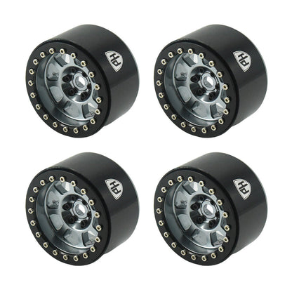 Powerhobby Aluminum 2.2" Beadlock Wheels (4) 1/10 Rock Crawler