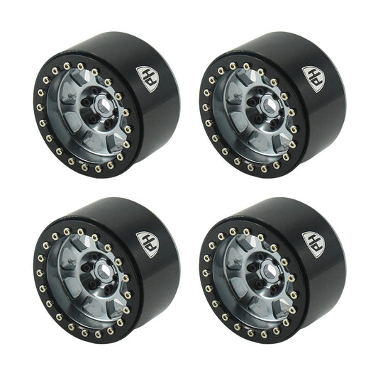 Powerhobby Aluminum 2.2" Beadlock Wheels (4) 1/10 Rock Crawler