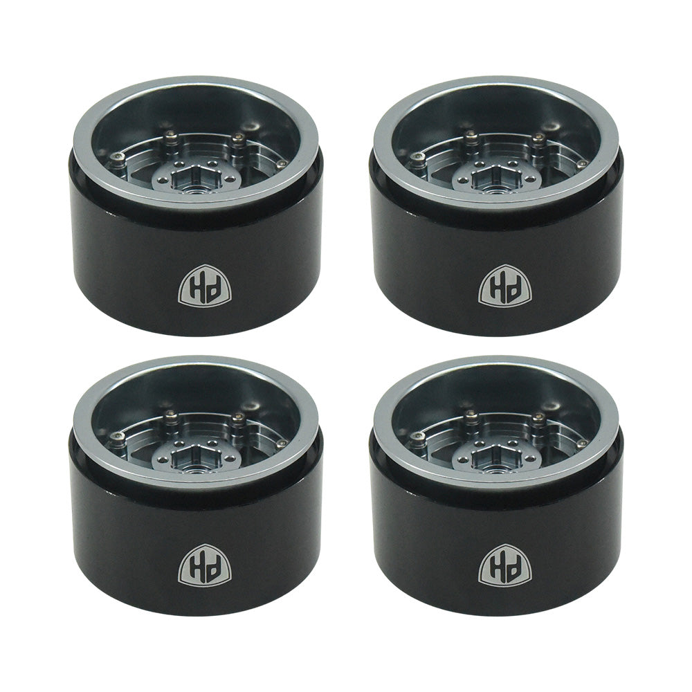Powerhobby Aluminum 2.2" Beadlock Wheels (4) 1/10 Rock Crawler