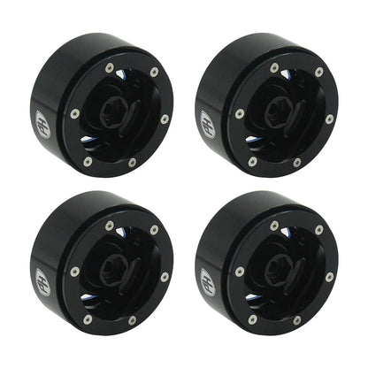Powerhobby Aluminum 2.2" Beadlock Wheels Blue (4) 1/10 Rock Crawler