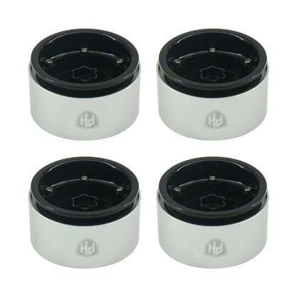 Powerhobby Aluminum 2.2" Beadlock Wheels Black Star (4) 1/10 Rock Crawler