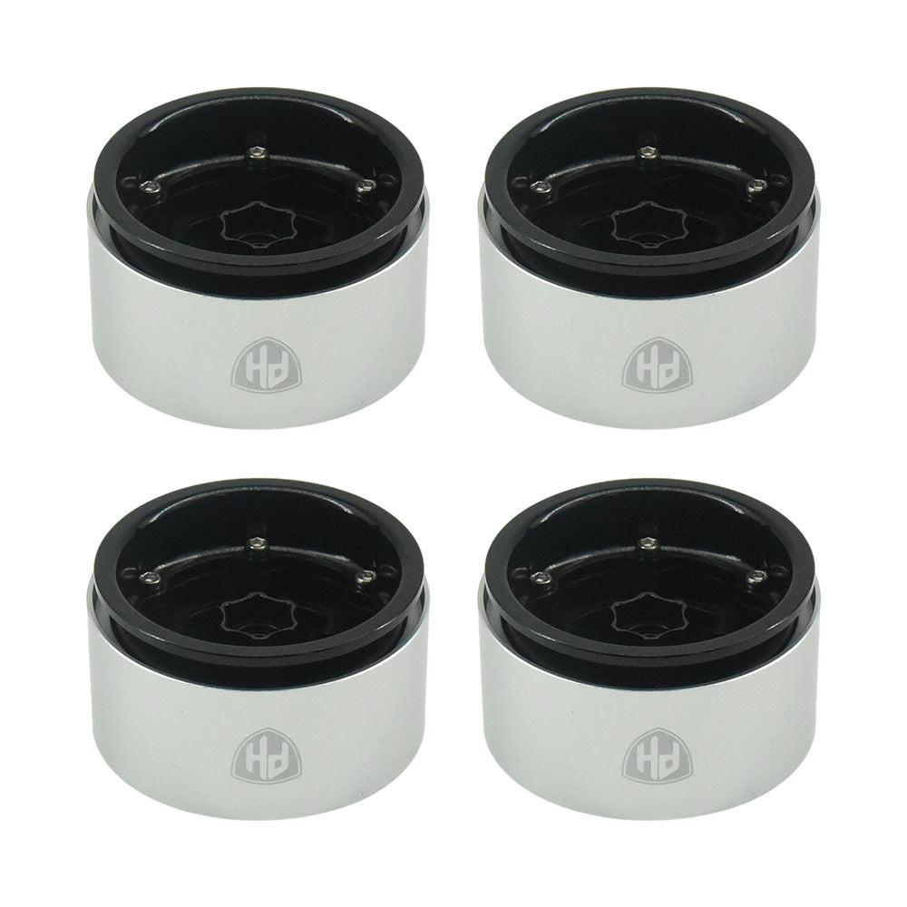 Powerhobby Aluminum 2.2" Beadlock Wheels Black Star (4) 1/10 Rock Crawler