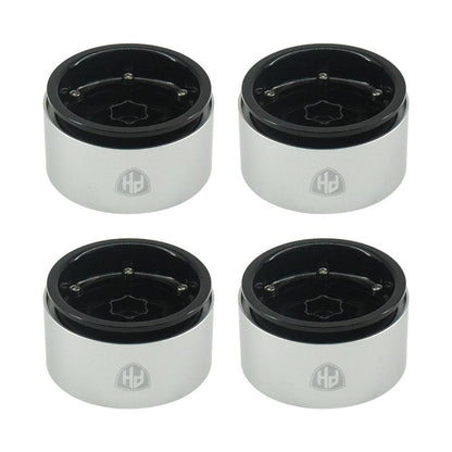 Powerhobby Aluminum 2.2" Beadlock Wheels Black Star (4) 1/10 Rock Crawler