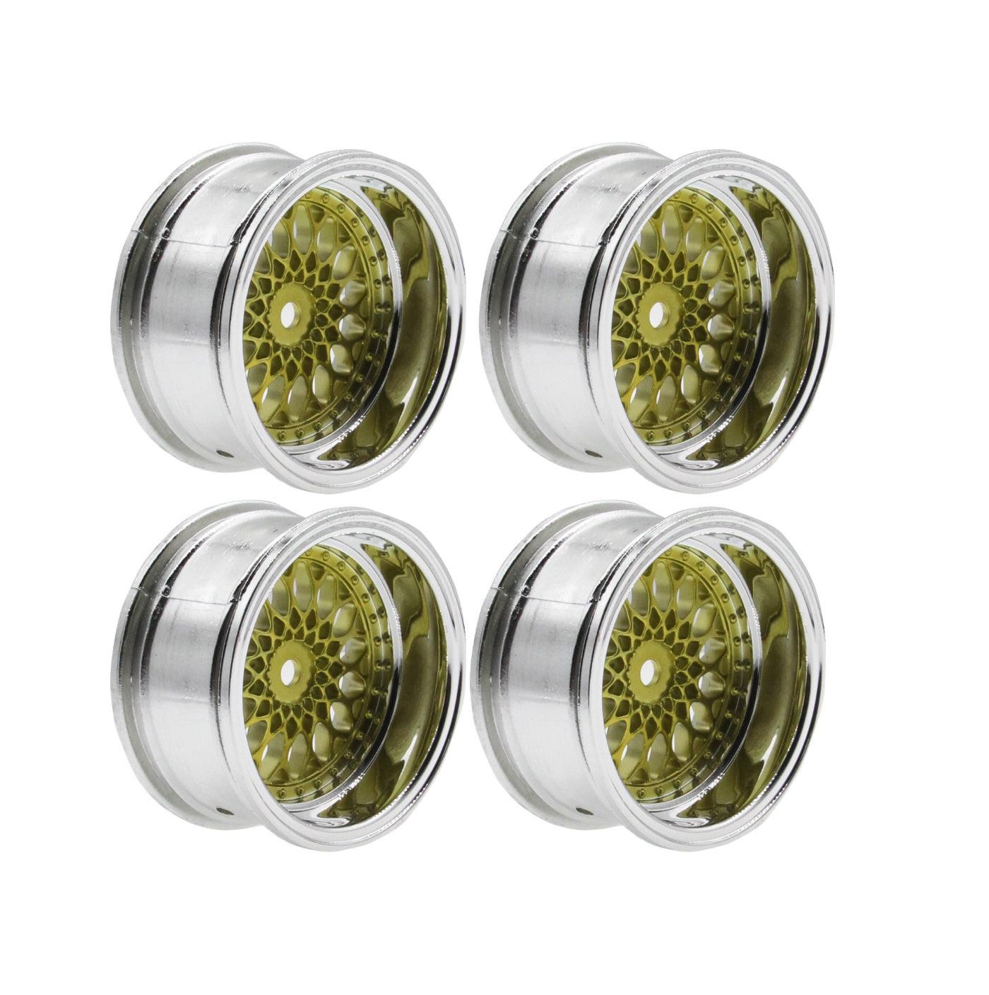 Powerhobby 1/10 Touring Car Wheels (4) 9mm Offset Gold