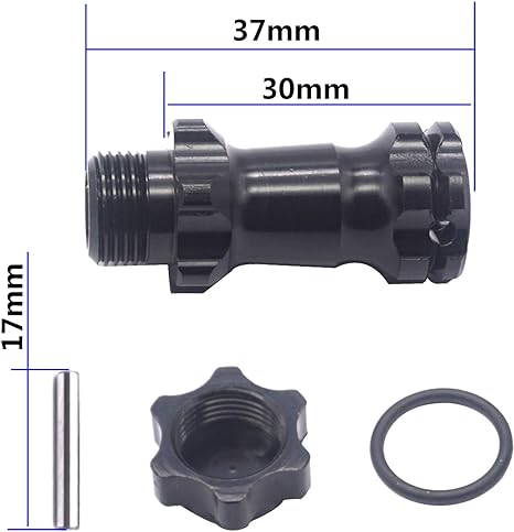 Aluminum 17mm Wheel Hex Hub 30mm Extension Adapter Hub with 12mm Cap