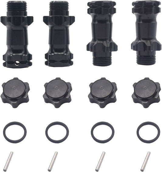 Aluminum 17mm Wheel Hex Hub 30mm Extension Adapter Hub with 12mm Cap