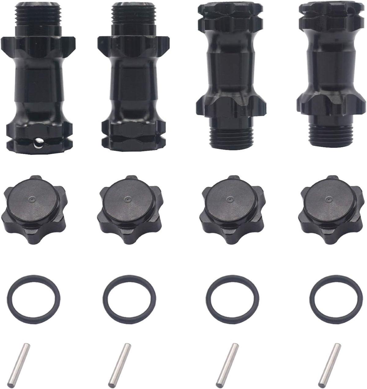 Aluminum 17mm Wheel Hex Hub 30mm Extension Adapter Hub with 12mm Cap
