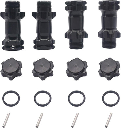 Aluminum 17mm Wheel Hex Hub 30mm Extension Adapter Hub with 12mm Cap