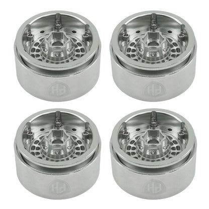 Powerhobby 1.9" 10MM Offset Aluminum Wheels Silver (4) 1/10 Crawler