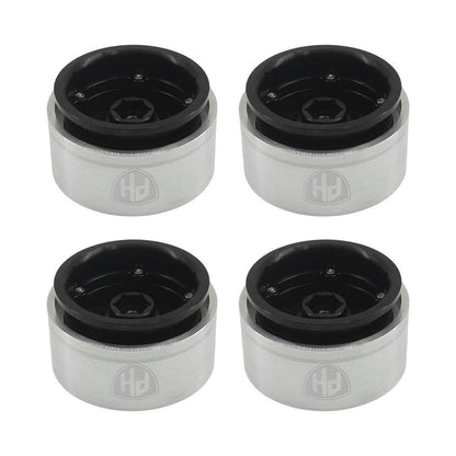 Powerhobby 1.9" 10MM Offset Aluminum Wheels Black (4) 1/10 Crawler