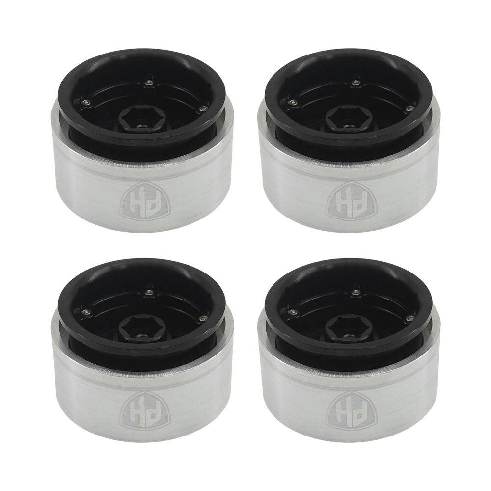 Powerhobby 1.9" 10MM Offset Aluminum Wheels Black (4) 1/10 Crawler