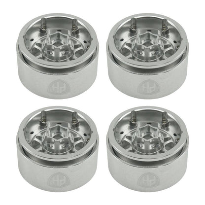 Powerhobby 1.9" 10MM Offset Aluminum Wheels Silver (4) 1/10 Crawler
