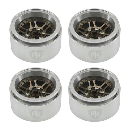 Powerhobby 1.9" 10MM Offset Aluminum Wheels Copper (4) 1/10 Crawler