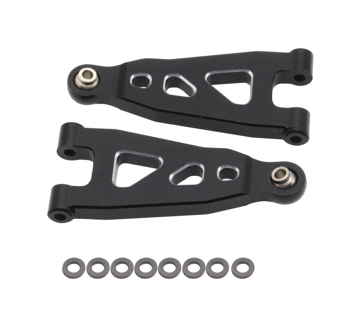 Powerhobby Aluminum Front Lower Arms Black Arrma Mojave Grom / Losi Nascar