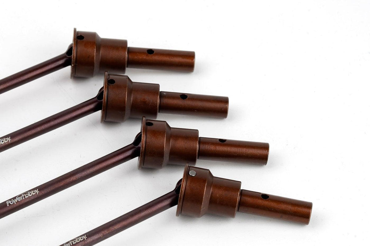 Powerhobby 4PCS S2 Steel Constant-Velocity Driveshafts FOR Traxxas Maxx Slash