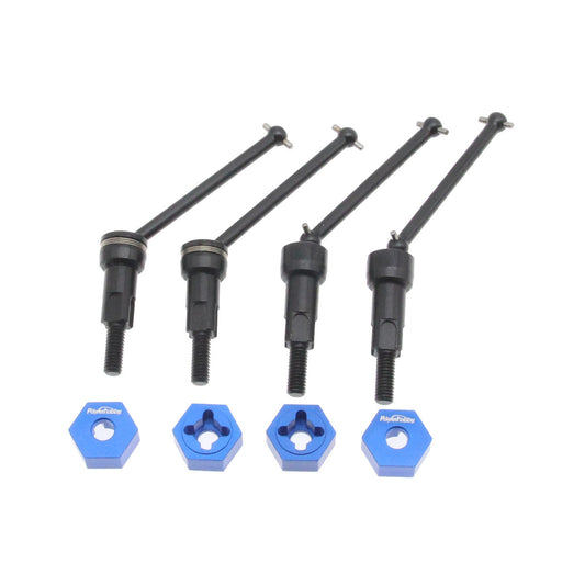 Powerhobby Front Rear CVD Axles Drive Shafts Black Arrma Grom Mojave / Losi Nascar