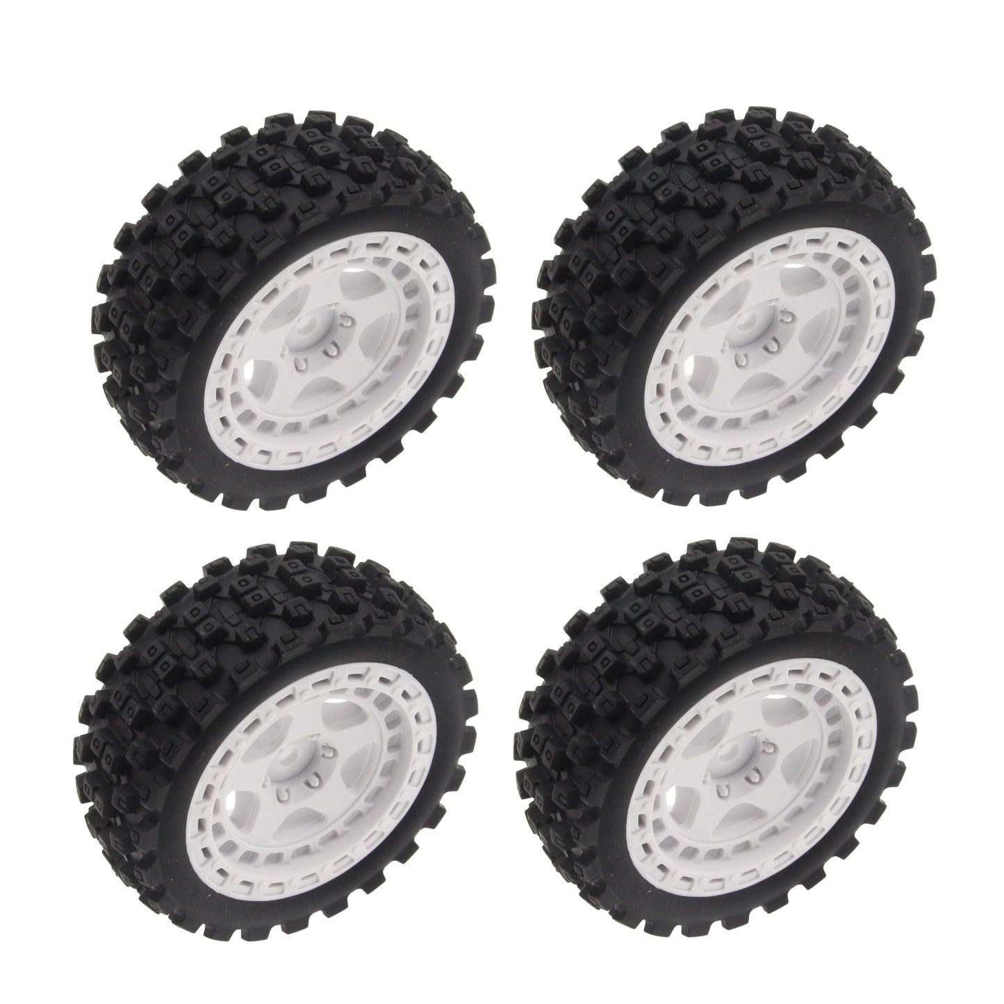 Mounte Tires / Wheels (4) Arrma Typhon Grom White