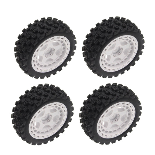 Mounte Tires / Wheels (4) Arrma Typhon Grom White