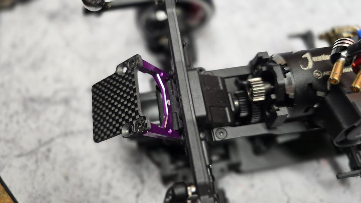 Powerhobby Carbon Fiber Rear ESC Mount Red MST MRX / FRX