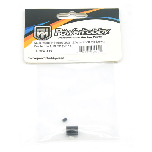 Powerhobby Mod 0.5 2.3mm Bore 15T Pinion Gear Fits Arrma Grom