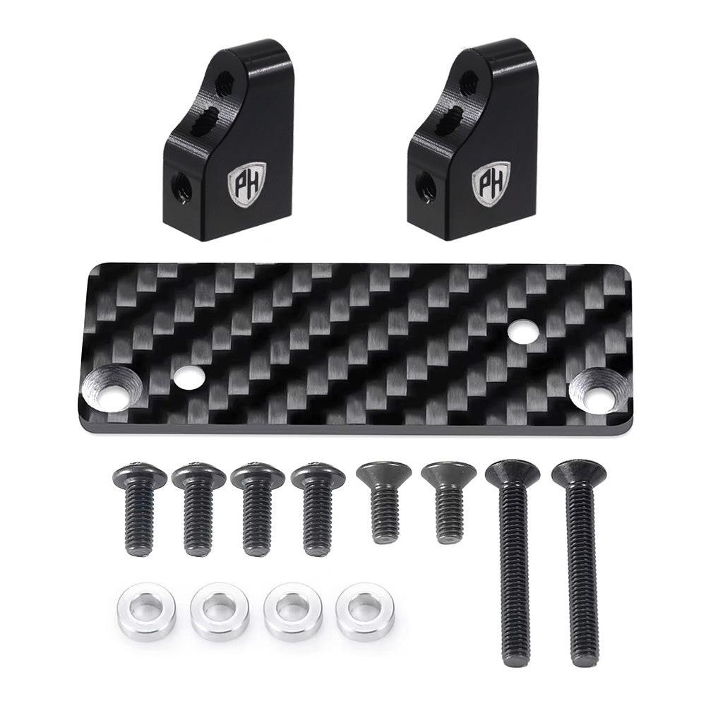 Powerhobby Aluminum / Carbon Fiber Servo Mount Fixed Bracket Tamiya Clod Buster