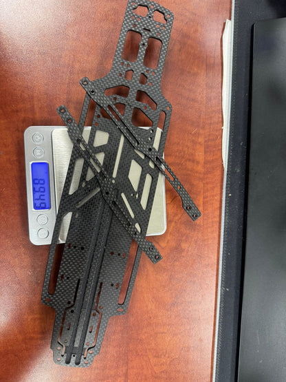 Powerhobby Lightweight Carbon Fiber Main Chassis w Upper Deck MST RMX 2.0 / 2.5