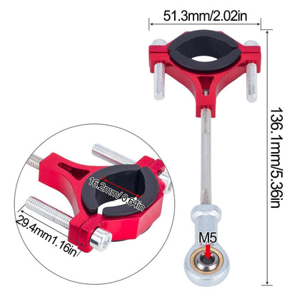 Powerhobby 1/8 and 1/10 Scale Tow Hook Trailer Hitch Red