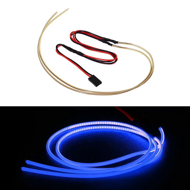 Powerhobby Flexible Cuttable LED Strip Lights 1/24 1/28 SCX24 ( Blue )