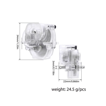 Powerhobby Complete Transmission with Acrylic Housing FOR Traxxas TRX-4M