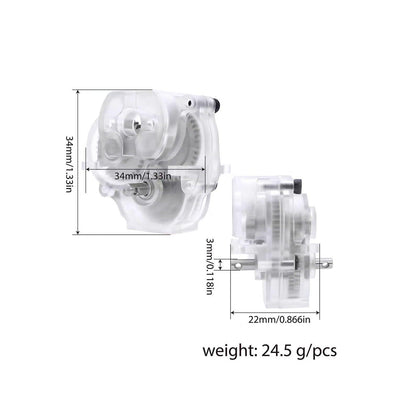 Powerhobby Complete Transmission with Acrylic Housing FOR Traxxas TRX-4M