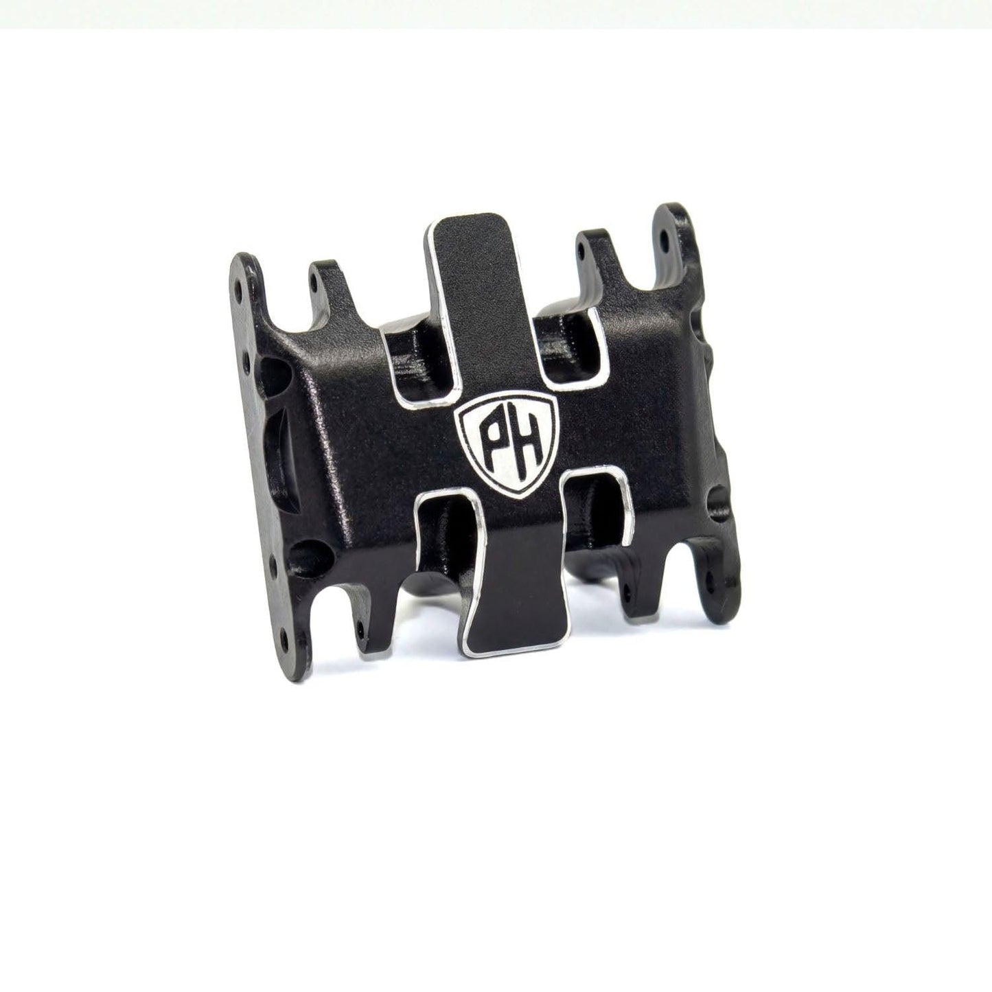 Powerhobby Aluminum Gear Box + Skid Plate With Gears Black Axial SCX30