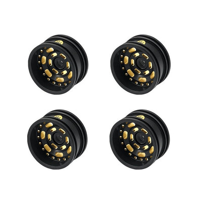 Powerhobby Brass Wheels 0.7" Offset  3.6mm Black (4) Axial SCX30
