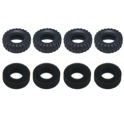 Powerhobby 0.7‘’ Tires with Foam (4) Axial SCX30