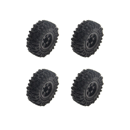 Powerhobby Axial SCX30 0.7" Aluminum Wheels / Tires (4) Black Type A