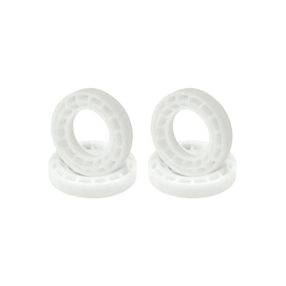 Axial SCX30 35mm Tires with Silicon Insert (4) White