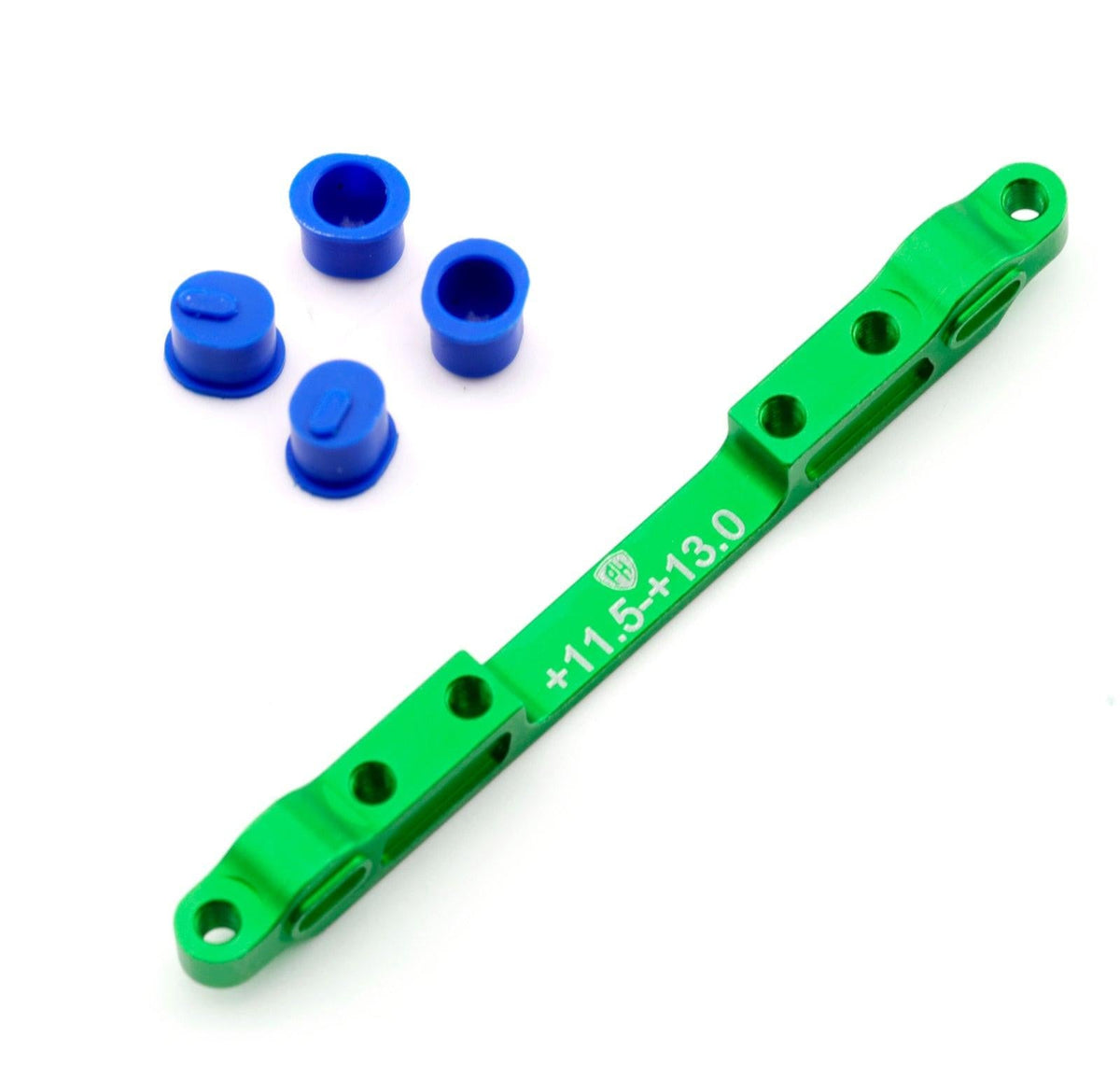 Powerhobby MST RMX 2.5 Aluminum Adjustable Lower Arm Mount Set +11.5-13.0mm Green